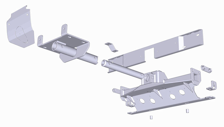 Hidden Multi-Mount Toyota Hilux Revo '16-21, Inkl. Seilwindenträger