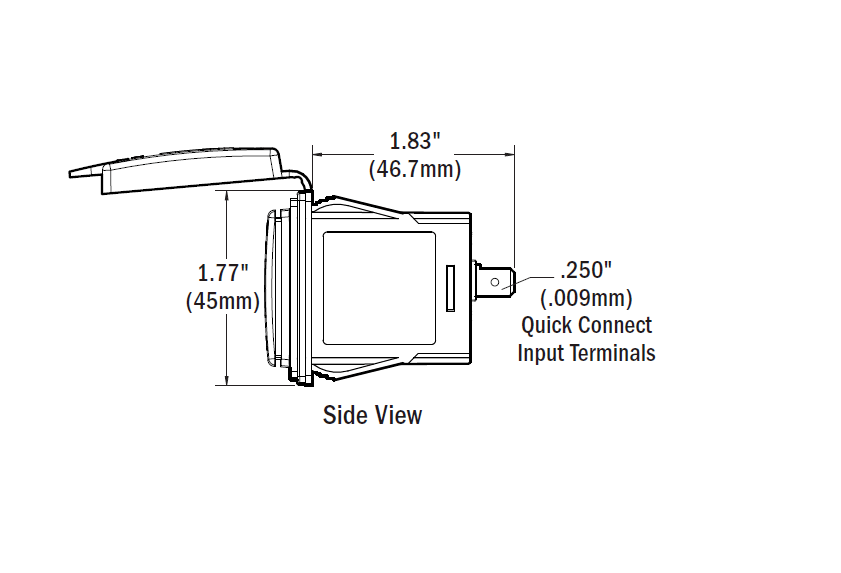 BlueSea Dual USB Einbau-Steckdose für Carling-Ausschnitte