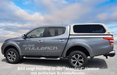 Commercial Hardtop für Fiat Fullback ab '15, Doka, Flach  Seitl. Aluklappen - THEGREENMONKEY