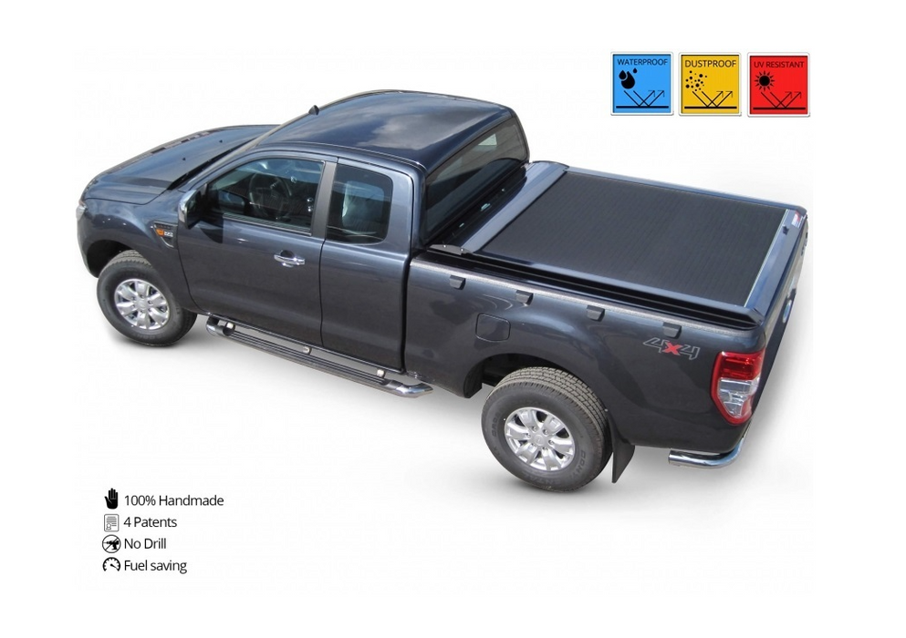 FORD Ranger Space Cab 2007-2011 SOT 1303 black matt Laderaumabdeckung - Rollverdeck