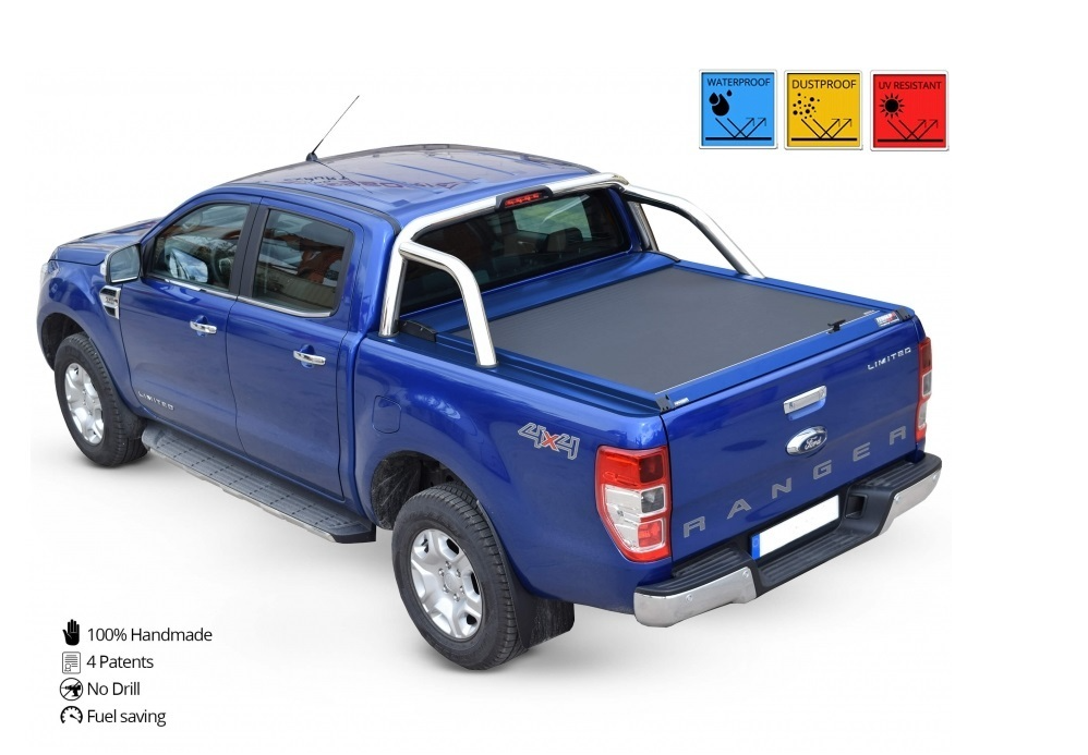 FORD Ranger LIMITED D/C ab 11/2012+ & 2016+ SOT 1306 Wagenfarbe Laderaumabdeckung - Rollverdeck