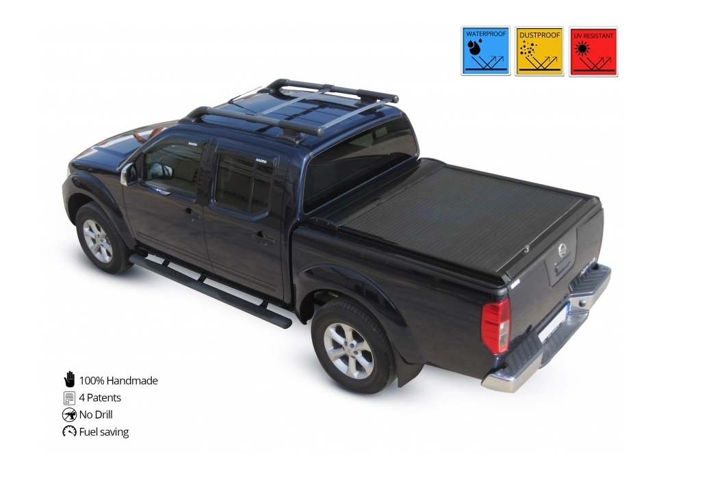 NISSAN Navara D40 Double Cab 165cm SOT 1302 black matt Laderaumabdeckung - Rollverdeck