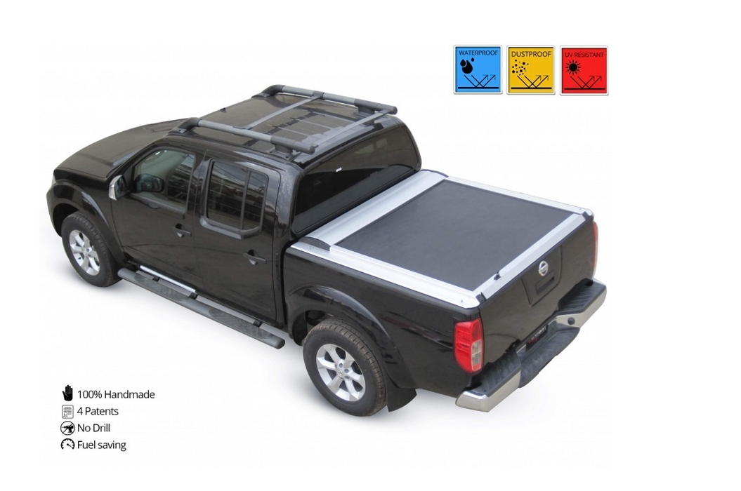 NISSAN Navara D40 156cm Doppel Cab SOT 130 Aluminium eloxiert Laderaumabdeckung - Rollverdeck