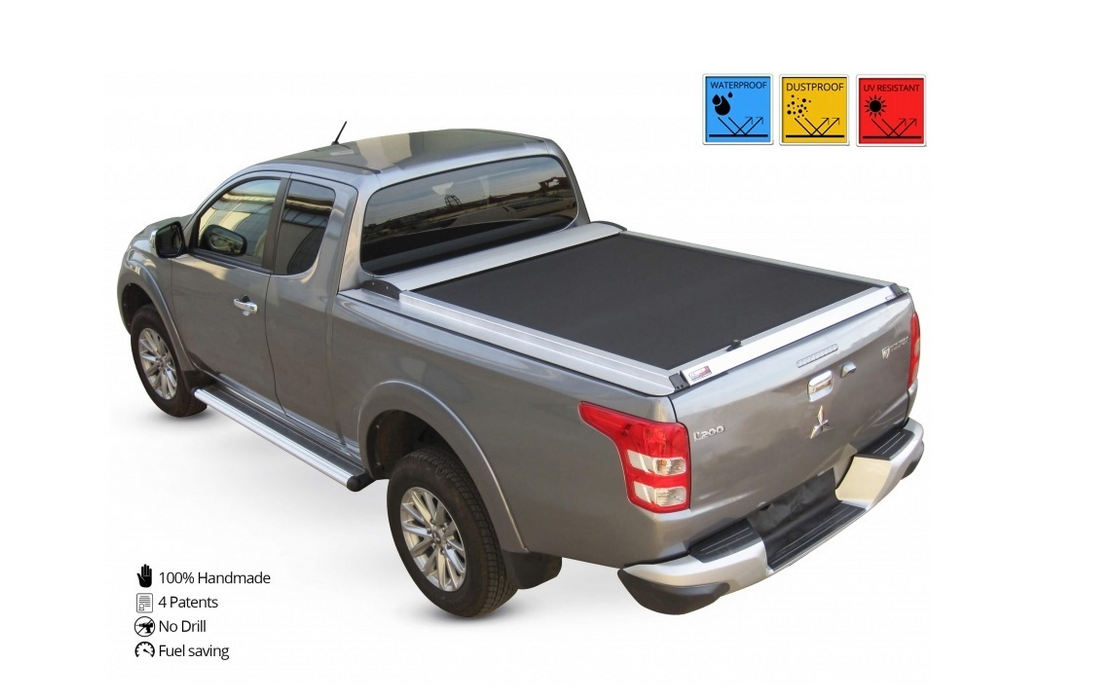 MITSUBISHI L200 (Triton) Space Cab ab 09/2015-2019 & 2020+ SOT 1312 Aluminium eloxiert Rollverdeck