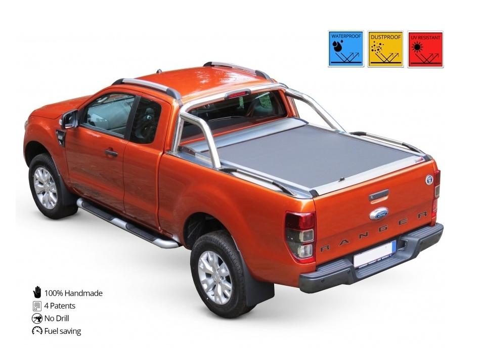 FORD Ranger LIMITED S/C ab 11/2012+ & 2016+ SOT 1307 Aluminium eloxiert Laderaumabdeckung