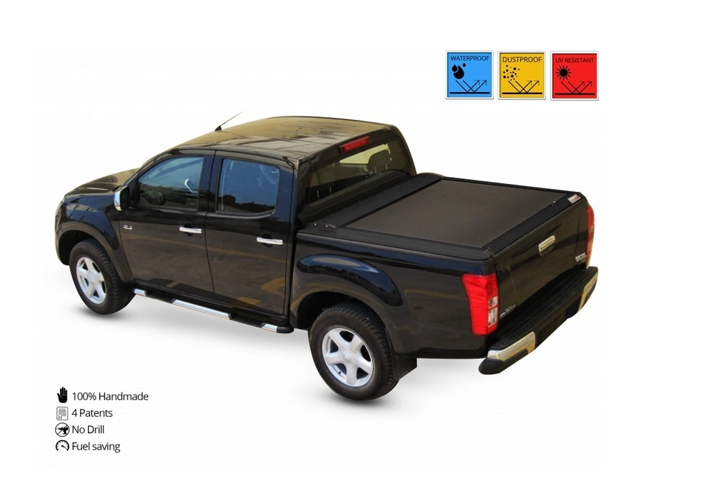 ISUZU D-Max D/C Double Cab ab 2012+ SOT 1304 black matt Laderaumabdeckung - Rollverdeck