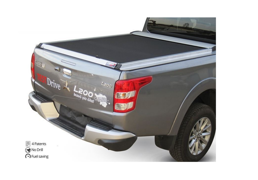 MITSUBISHI L200 (Triton) Space Cab ab 09/2015-2019 & 2020+ SOT 1312 Aluminium eloxiert Rollverdeck