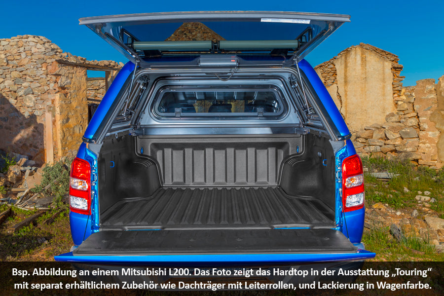 Basic Hardtop für Mitsubishi L200 Ab '15 Doka Flach Seitl. geschlossen