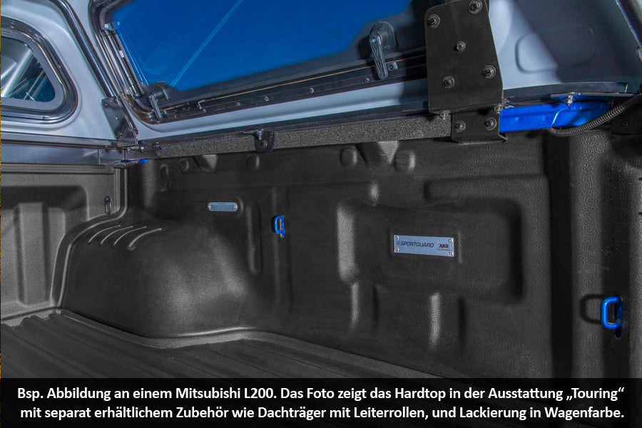 Commercial Hardtop für Mitsubishi L200 Ab '15, Doka, Flach, Seitl. Aluklappen