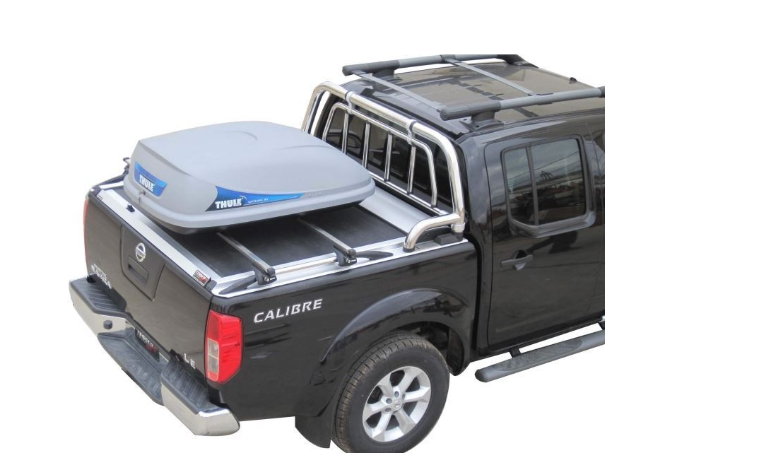 NISSAN Navara D40 Double Cab 165cm SOT 1302 Aluminium eloxiert Laderaumabdeckung - Rollverdeck