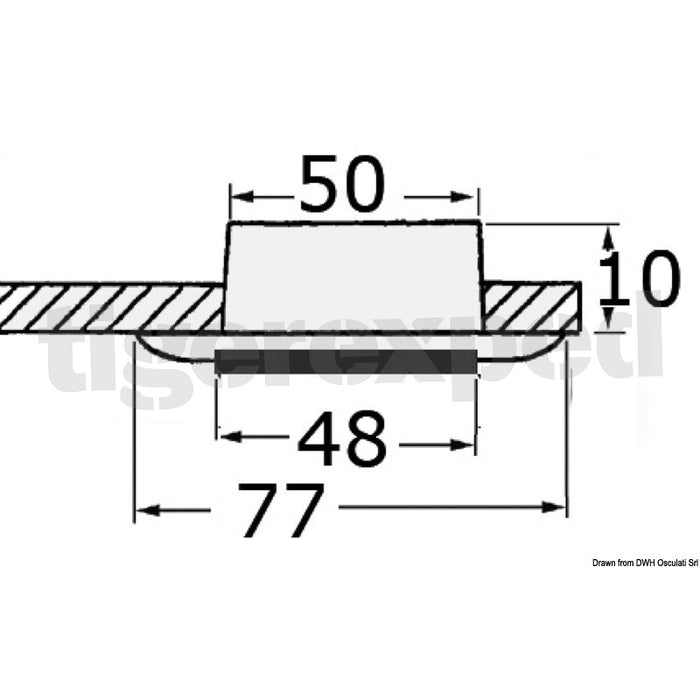 Batsystem LED-Einbauleuchte Nova 2 verchromt