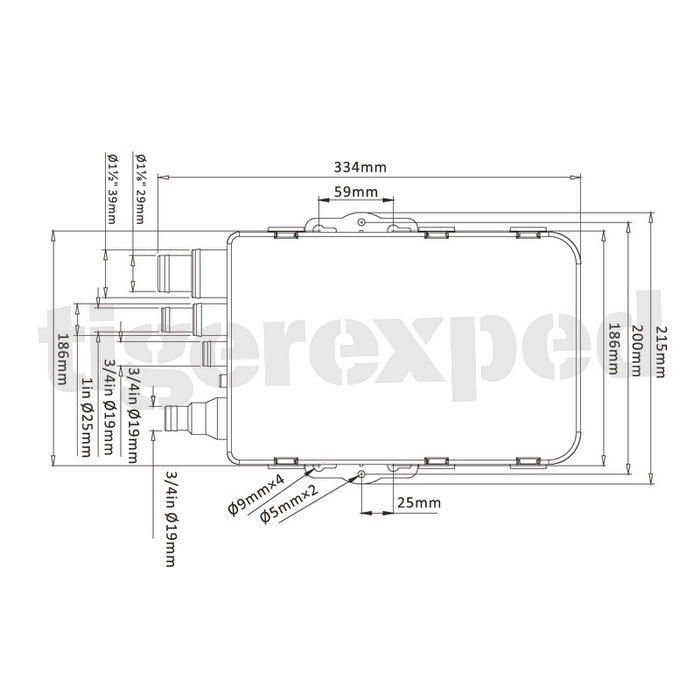 Duschwannenpumpe 12v, 600gph / 38l/min