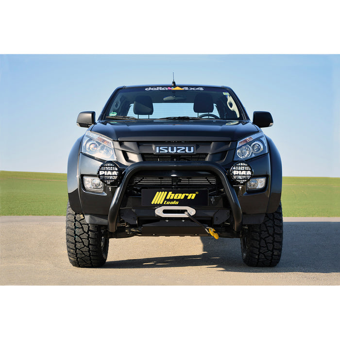 Seilwindensystem Alpha 9.9 für Isuzu Dmax 2017 - 2020 - 4,3to Zugkraft horntools Elektrowinde Seilwinde 12V Zubehör