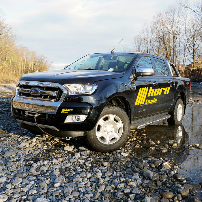 Seilwindensystem Alpha 9.9 für Ford Ranger 2016- 4,3to Zugkraft horntools Seilwinde 12V T7 Zubehör