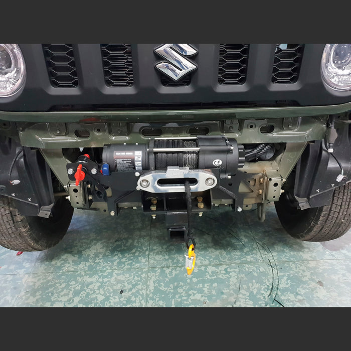 Seilwindensystem Suzuki Jimny GJ 2,0to Zugkraft Elektrowinde Seilwinde 12V horntools new Jimny 2 Zubehör