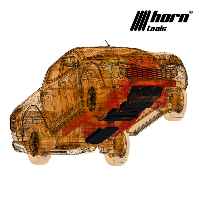 Unterfahrschutz Mitsubishi L200 Getriebe & Verteilergetriebe Stahl Bj.08/2015- horntools
