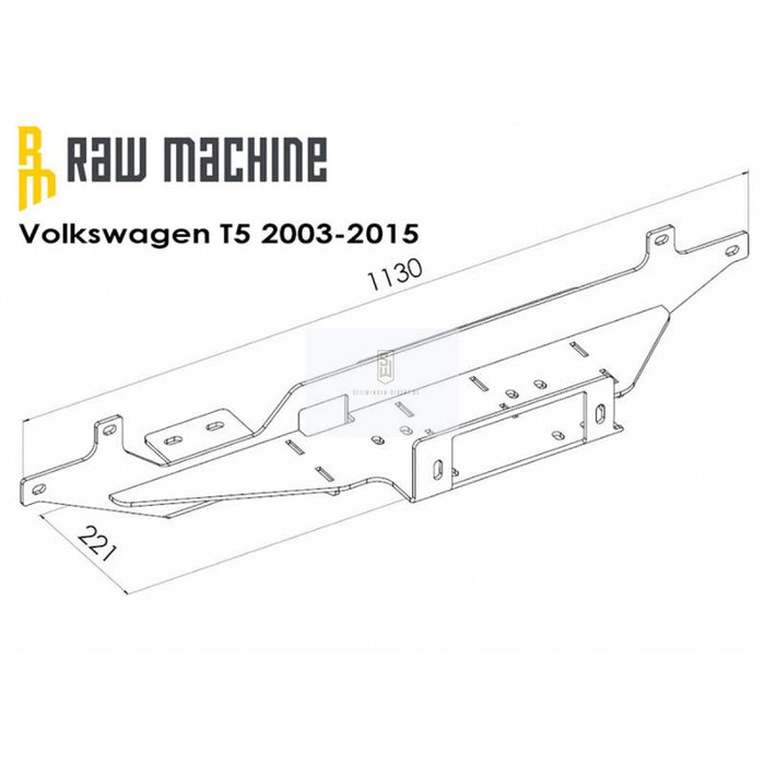 Seilwinden Anbausatz VW T5 2003-2015