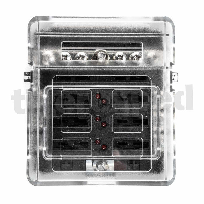 Sicherungshalter 12V/24V 6- oder 12-fach, Varianten mit integr. Minus-Schiene