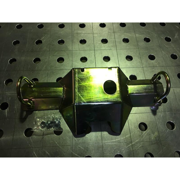 Unterfahrschutz TREKFINDER für SUZUKI Jimny I Typ FJ DIFFERENTIAL HINTEN aus 5 mm Stahl gelb verzinkt