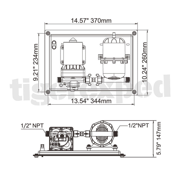 Wasserdrucksystem 12v 3.0gpm/11.3lpm