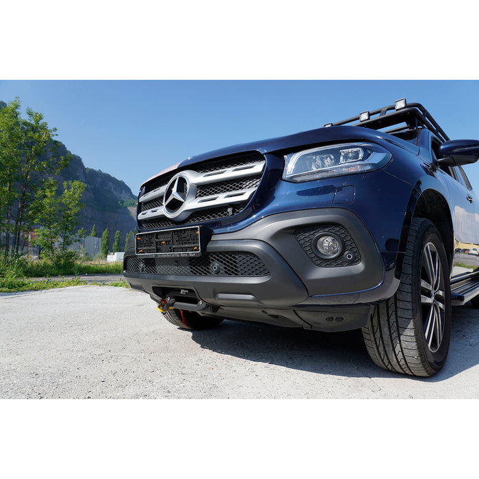 Seilwindensystem Alpha 9.9 für Mercedes X 250 Body Lift 10cm 4,3to Zugkraft Elektrowinde Seilwinde 12V horntools Zubehör